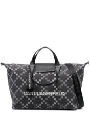 Karl Lagerfeld Borsa weekend 2.0 con monogramma - Grigio