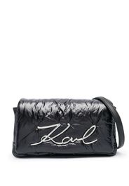 Karl Lagerfeld Borsa a spalla K/Signature imbottita - Nero