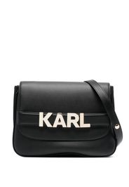 Karl Lagerfeld Borsa a spalla K/Letters con applicazione - Nero