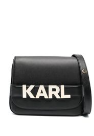 Karl Lagerfeld Borsa a tracolla K/Letters con applicazione - Nero