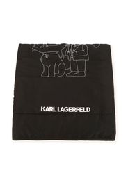 Karl Lagerfeld Kids Coperta con ricamo - Nero