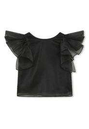 Karl Lagerfeld Kids x The Met logo-embroidered blouse - Nero