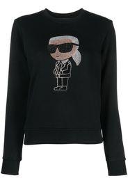 Karl Lagerfeld Maglione con strass - Nero