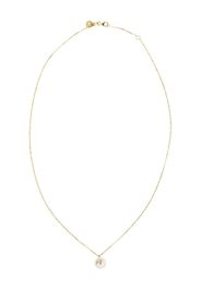 18kt yellow gold Oasis diamond pearl pendant necklace