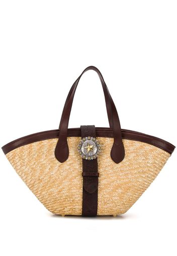 woven straw beach bag