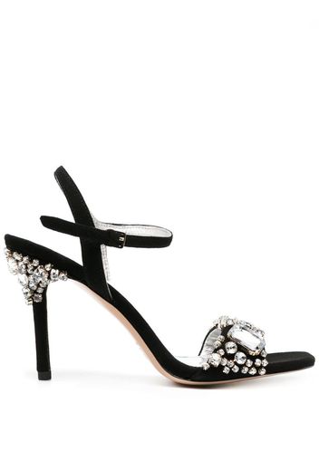 Kate Spade 90mm crystal-embellished ankle-strap sandals - Nero