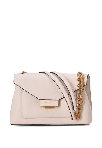 Kate Spade Gramercy engraved-logo crossbody bag - Toni neutri