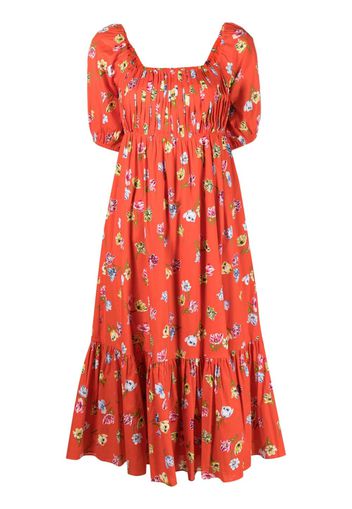 Kate Spade floral-print cotton dress - Rosso