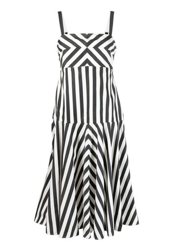 Kate Spade striped midi dress - Nero