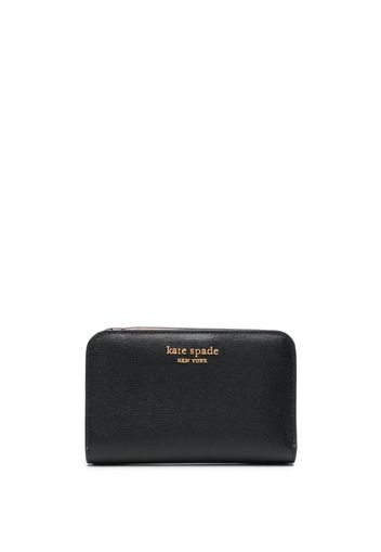 Kate Spade logo-plaque zip-fastening wallet - Nero