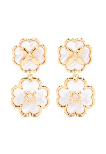 Kate Spade Heritage Bloom drop earrings - Toni neutri