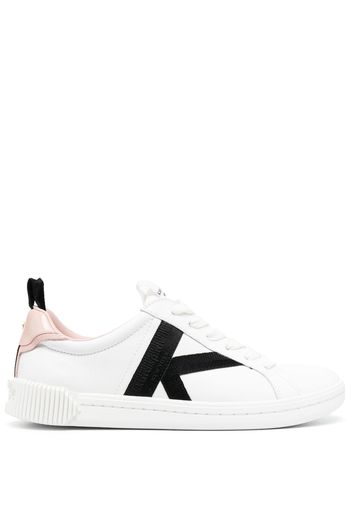 Kate Spade embossed-logo leather sneakers - Bianco