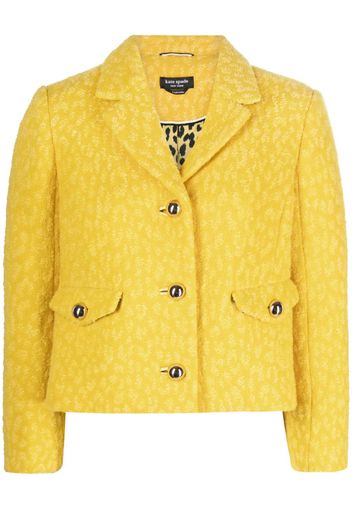 Kate Spade cropped bouclé blazer - Giallo