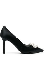 Kate Spade 95mm pearl-bow detail pumps - Nero
