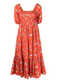 Kate Spade floral-print cotton dress - Rosso