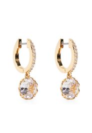 Kate Spade crystal-embellished hoop earrings - Oro