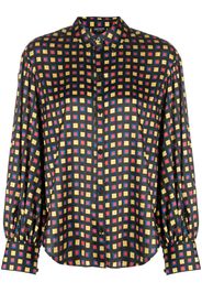 Kate Spade geometric-pattern long-sleeves shirt - Nero