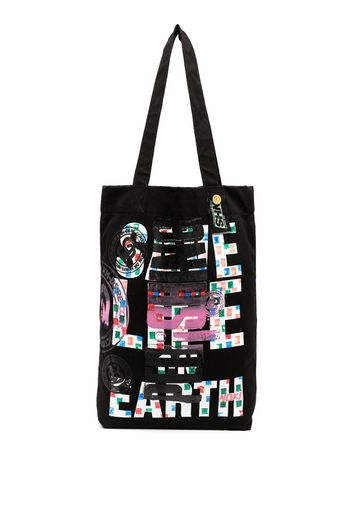 Borsa con stampa grafica Katharine Hamnett London X Noki