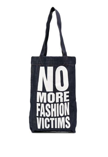 No More Fashion Victims tote bag