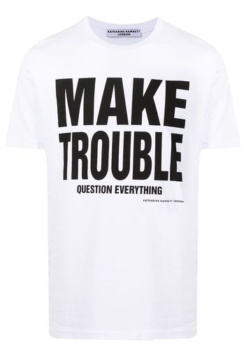 Katharine Hamnett London slogan print organic cotton T-shirt - Bianco