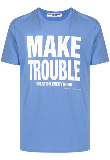 Katharine Hamnett London slogan print T-shirt - Blu