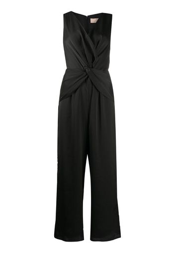 gathered front jumpsuit