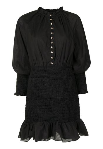 Keepsake The Label ruffled-trim fitted dress - Nero