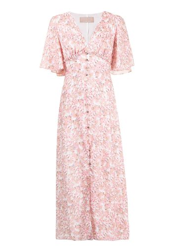 Keepsake The Label Blaze floral-print midi dress - Rosa