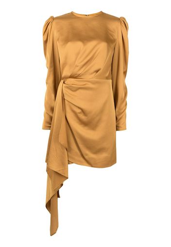 Keepsake The Label draped long-sleeve dress - Marrone