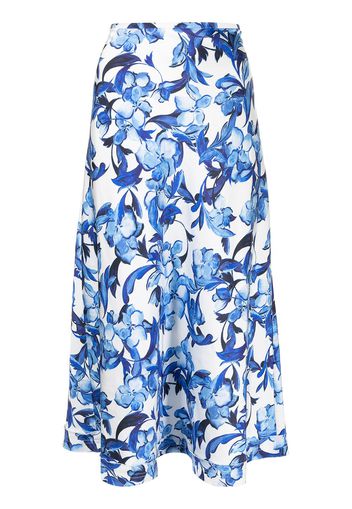 Keepsake The Label floral-print high-waisted skirt - Blu