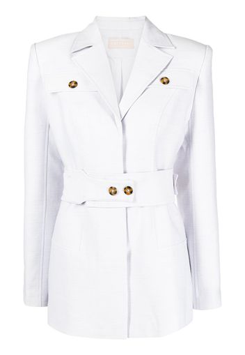 Keepsake The Label belted-waist tailored jacket - Argento