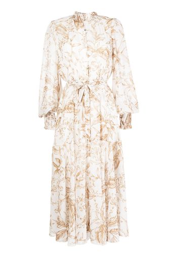 Keepsake The Label floral-print high-neck dress - Toni neutri