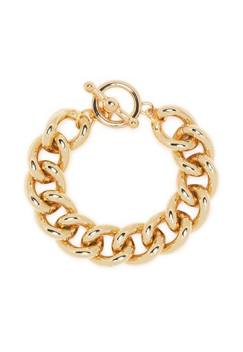 Kenneth Jay Lane chunky polished chain bracelet - Oro