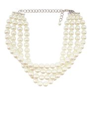 Kenneth Jay Lane Kenneth 4-row necklace - Bianco