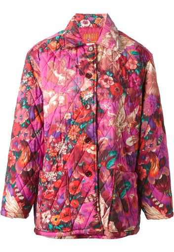 Kenzo Pre-Owned 'Pegas' print quilted coat - Rosa