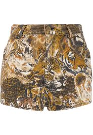 Kenzo Pre-Owned Shorts con stampa - Marrone
