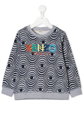 Kenzo Kids Felpa con stampa - Grigio