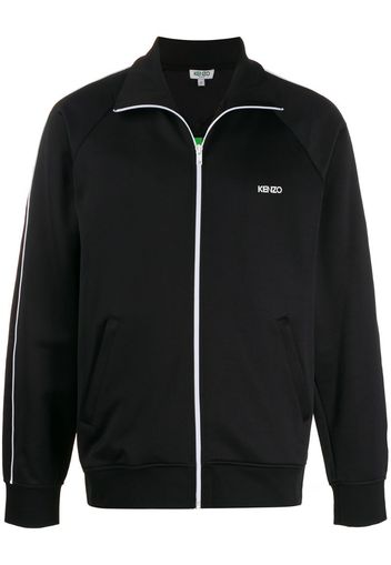 tech jersey logo track jacket