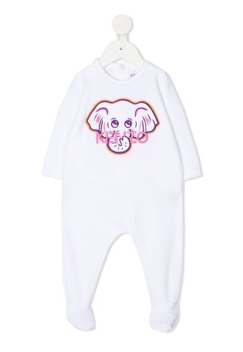 elephant embroidered babygrow