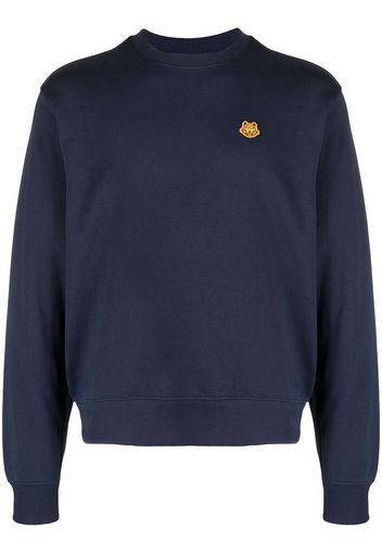 Kenzo Tiger motif cotton sweatshirt - Blu