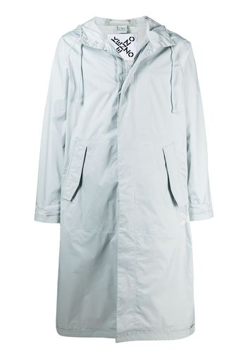 Kenzo rear logo raincoat - Grigio