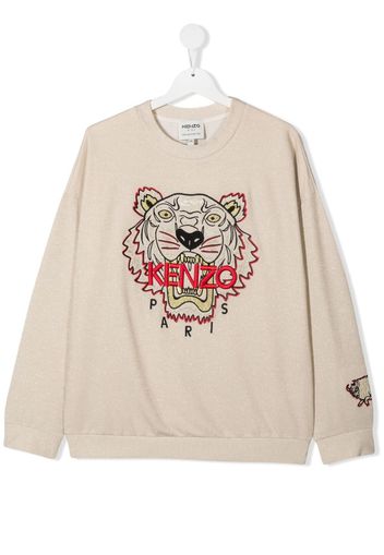 Kenzo Kids Felpa con ricamo - Toni neutri