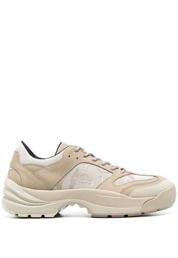 Kenzo multi-panel lace-up sneakers - Toni neutri