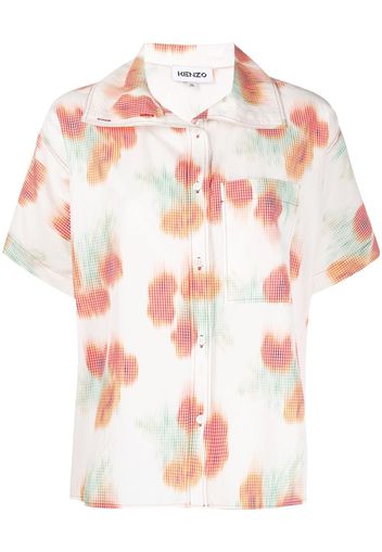 Kenzo Camicia squadrata Coquelicot - Bianco