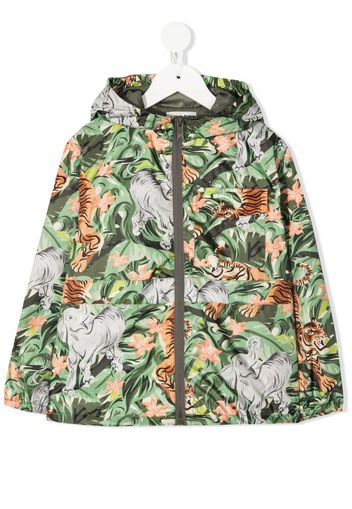 Kenzo Kids illustration-style print jacket - Verde