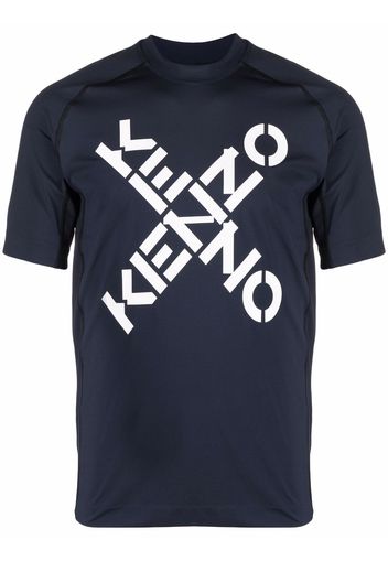 Kenzo T-shirt aderente Sport - Blu