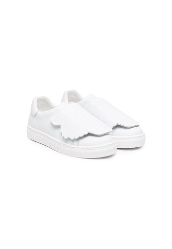 Kenzo Kids Sneakers con applicazione - Bianco