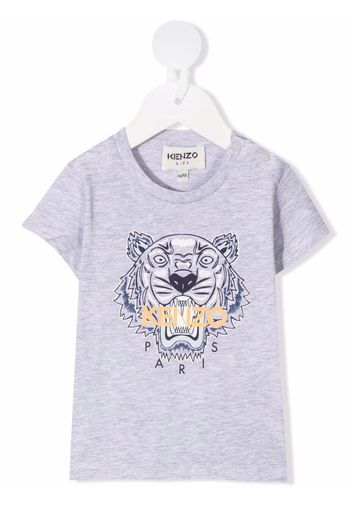 Kenzo Kids T-shirt con logo - Grigio