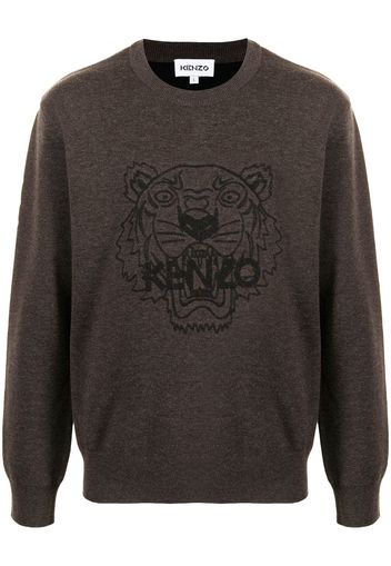 Kenzo Felpa con stampa - Marrone