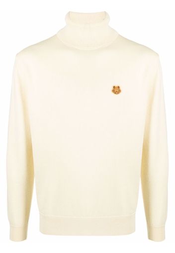 Kenzo roll-neck tiger-patch jumper - Toni neutri